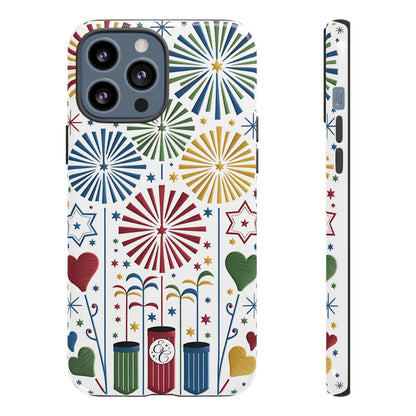 Colorful Fireworks and Stars Tough Phone Case