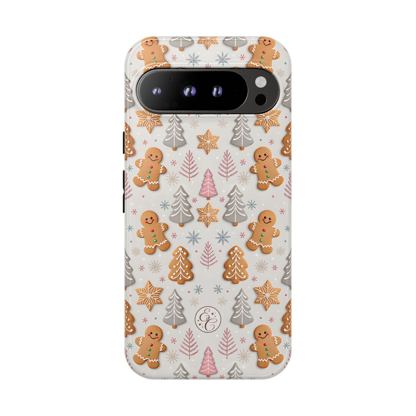 Christmas Gingerbread Man Pattern Tough Phone Case