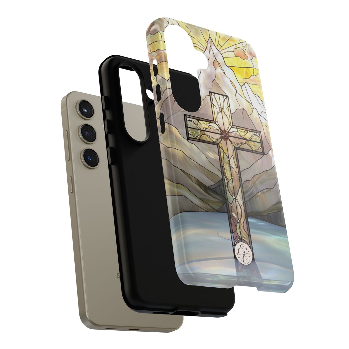 Stained Glass Cross Tough Phone Case