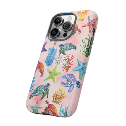 Colorful Marine Life Tough Phone Case