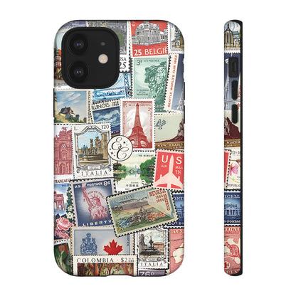 Vintage Stamp Collection Tough Phone Case