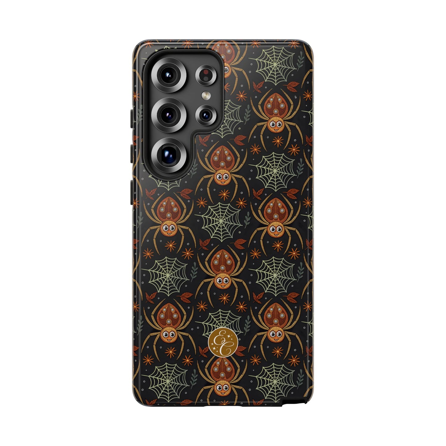 Boho Halloween Spider Pattern Tough Phone Case