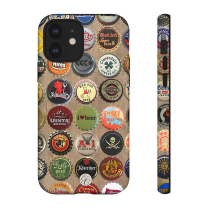 Beer Bottle Caps Tough Phone Case