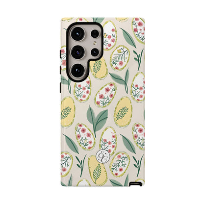 Floral Easter Egg Pattern Tough Phone Case