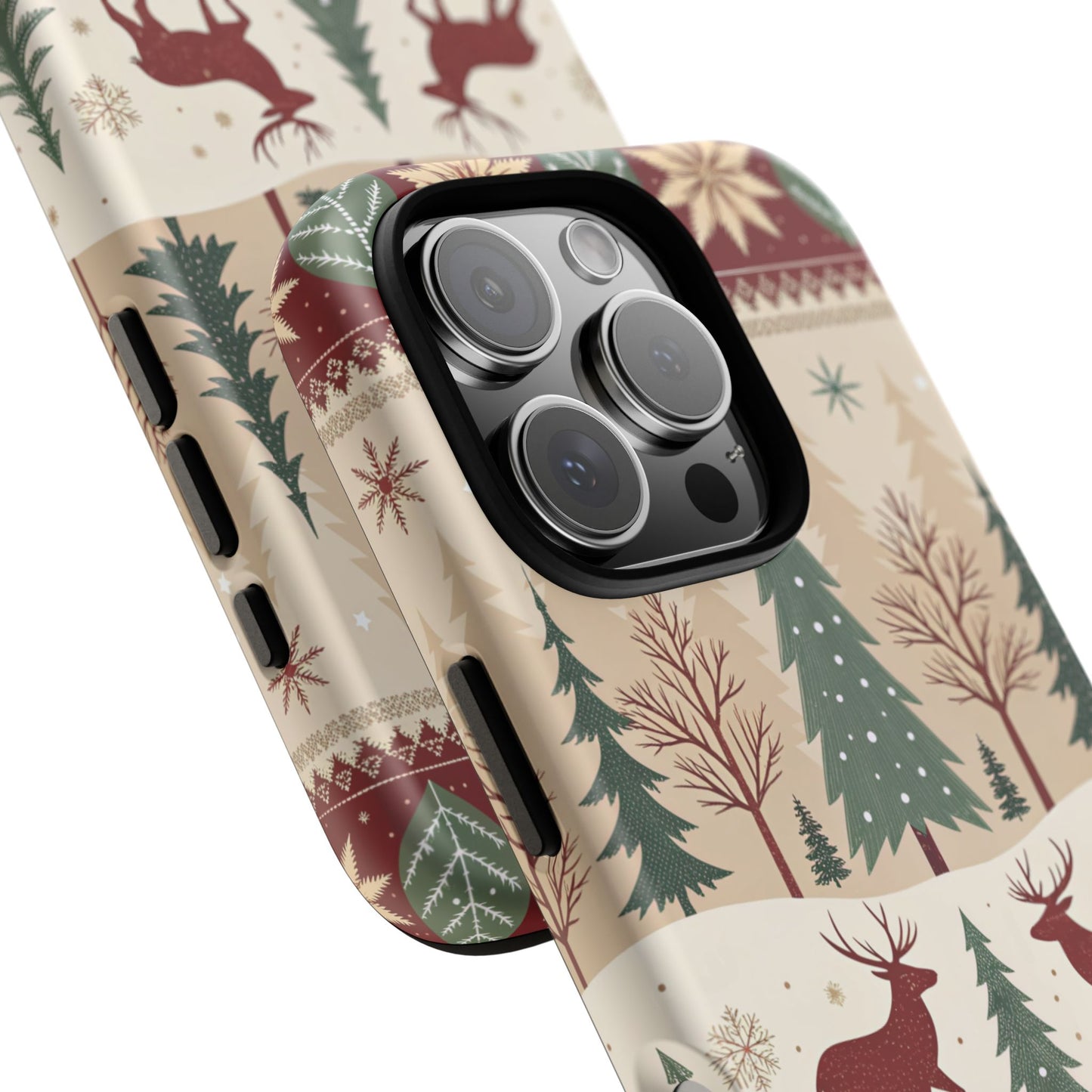 Vintage Christmas Reindeer Tough Phone Case