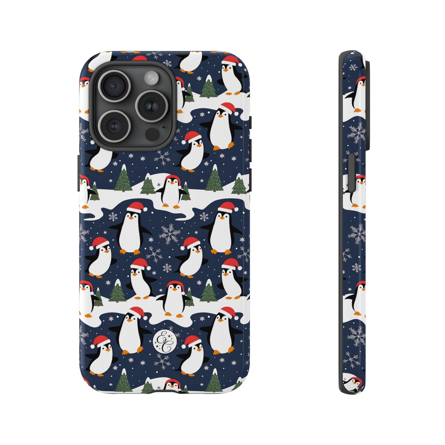 Cute Penguin Christmas Pattern Tough Phone Case