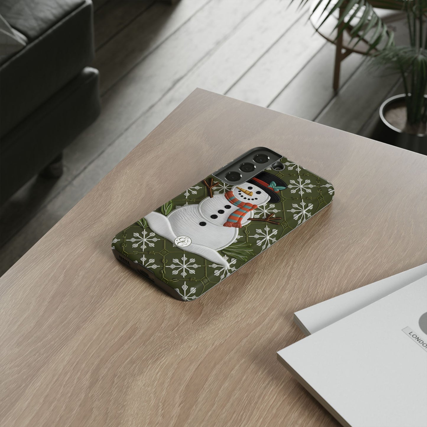 Christmas Snowman Tough Phone Case