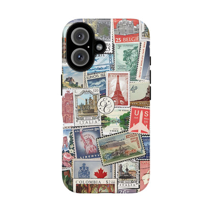 Vintage Stamp Collection Tough Phone Case