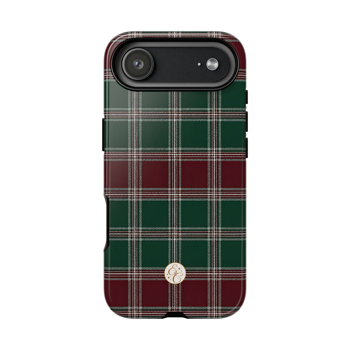 Green & Burgundy Plaid Christmas Phone Case