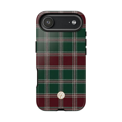 Green & Burgundy Plaid Christmas Phone Case