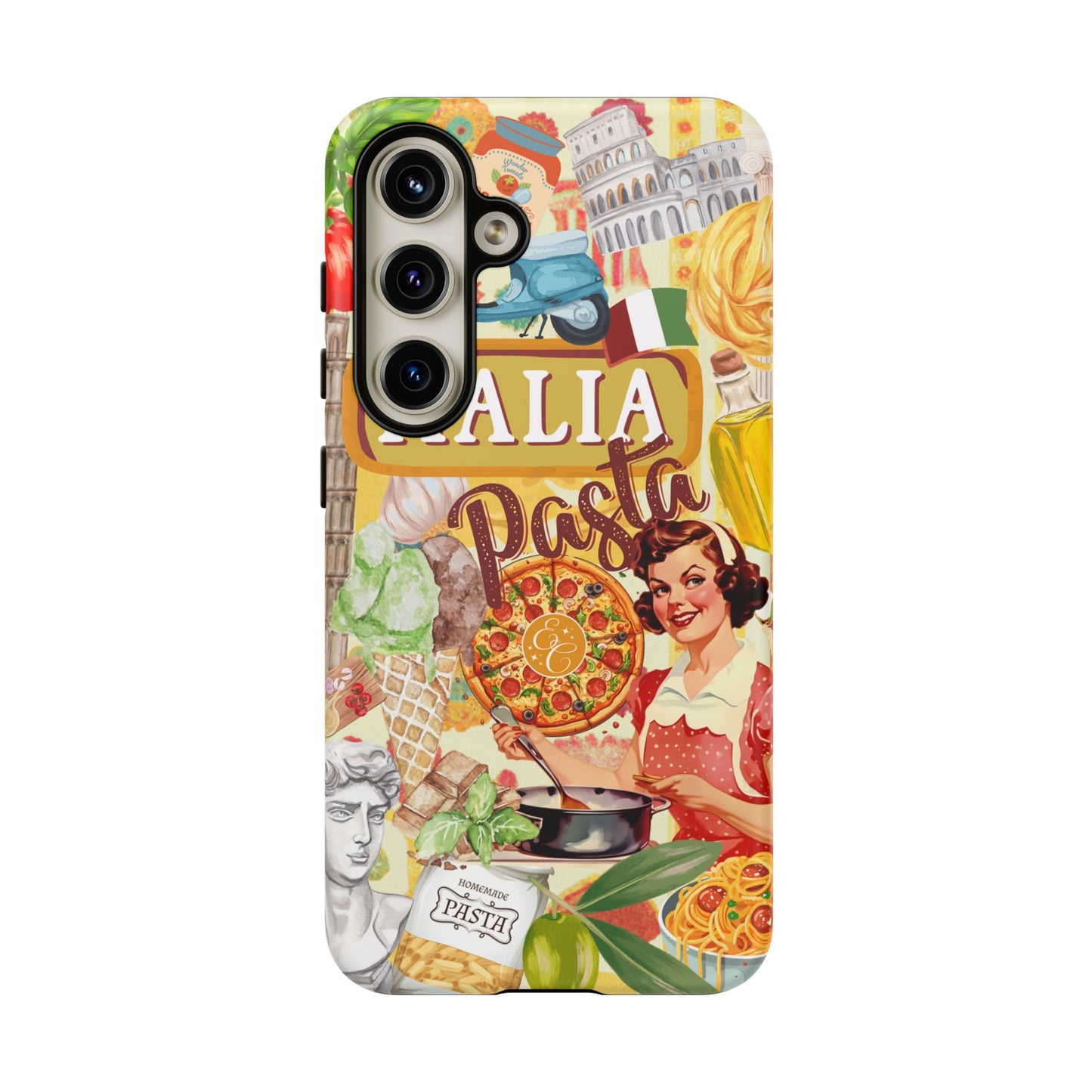 Italian Cuisine Collage Tough Phone Case