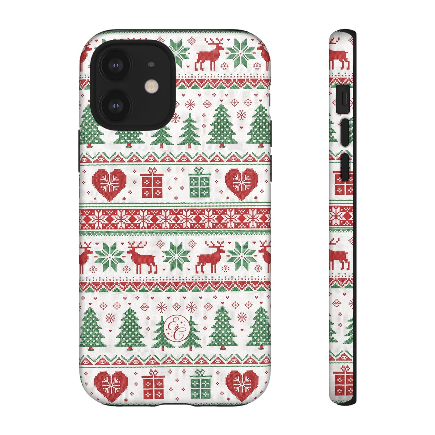 Ugly Christmas Sweater Pattern Tough Phone Case