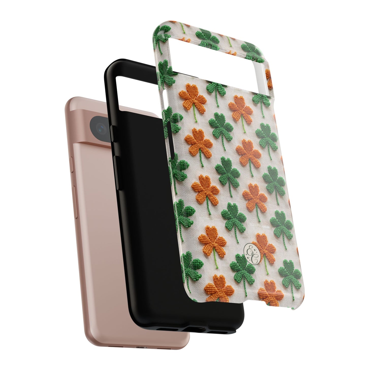 Lucky Shamrock Pattern Tough Phone Case