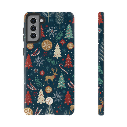 Christmas Holiday Pattern Tough Phone Case