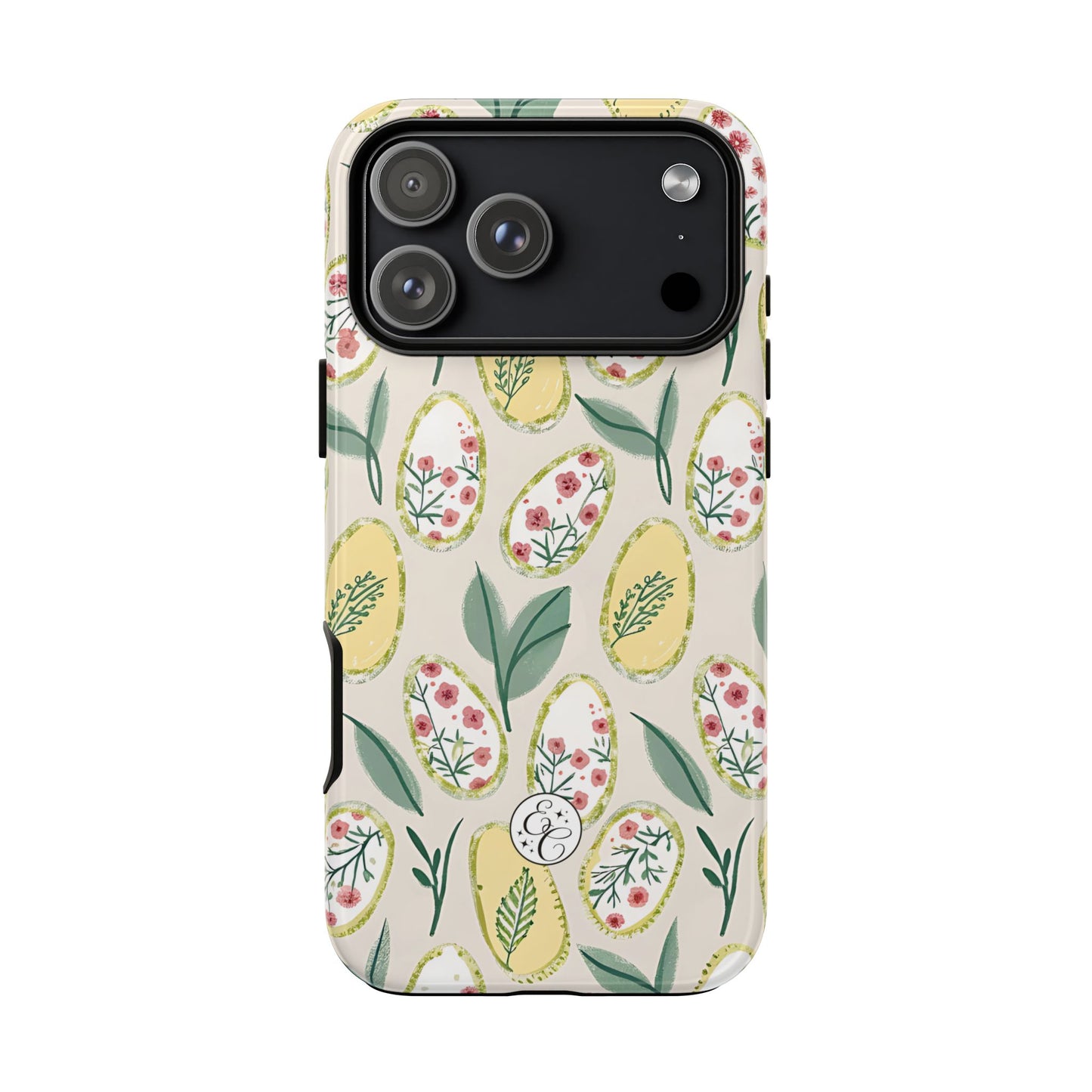 Floral Easter Egg Pattern Tough Phone Case