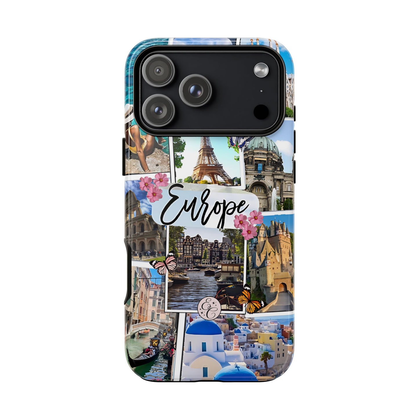 Europe Travel Collage Tough Phone Case
