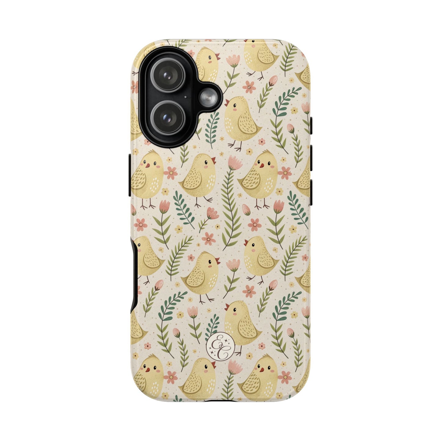 Vintage Floral Chick Pattern Tough Phone Case