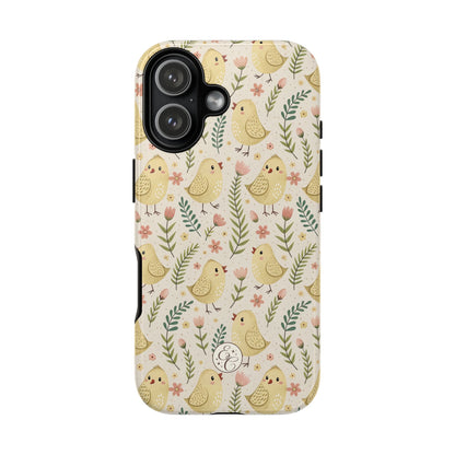 Vintage Floral Chick Pattern Tough Phone Case