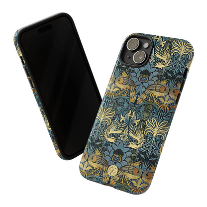 William Morris Peacock and Dragon Tough Phone Case