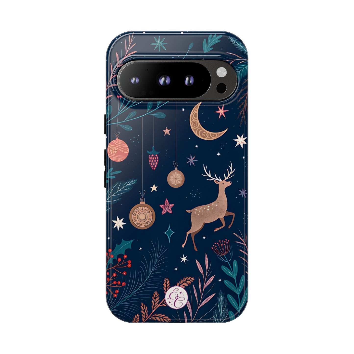 Boho Christmas Reindeer Tough Phone Case