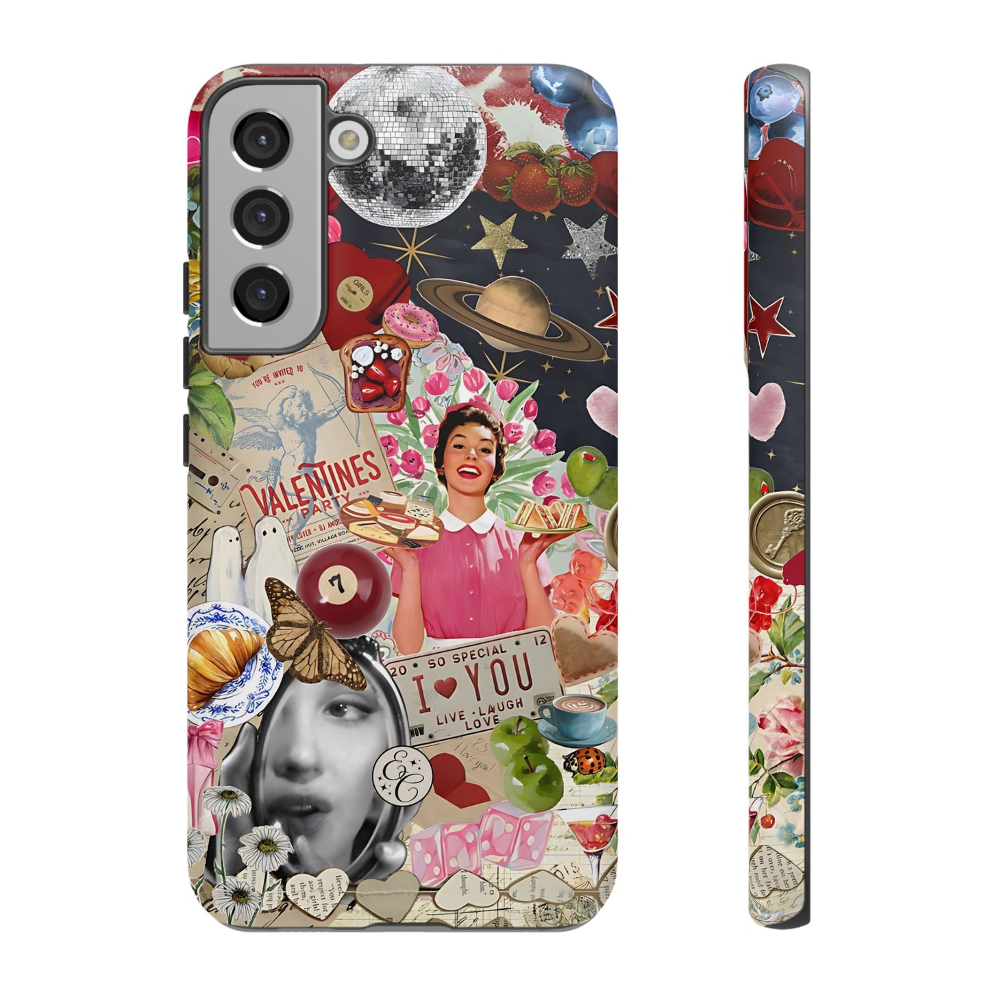 Retro Aesthetic Collage Art Tough Phone Case