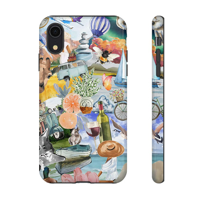 Vintage Travel Collage Tough Phone Case