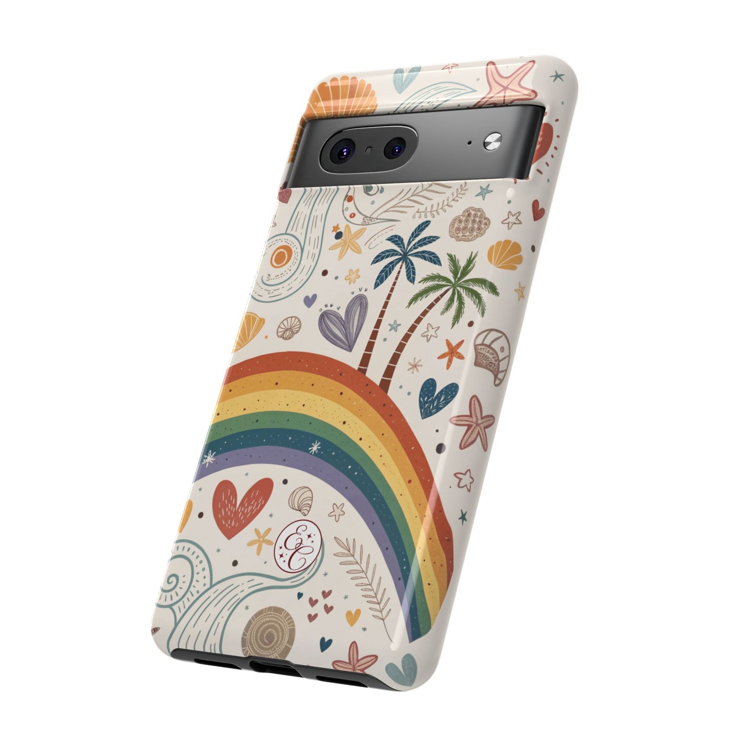 Rainbow Pride Boho Beach Tough Phone Case