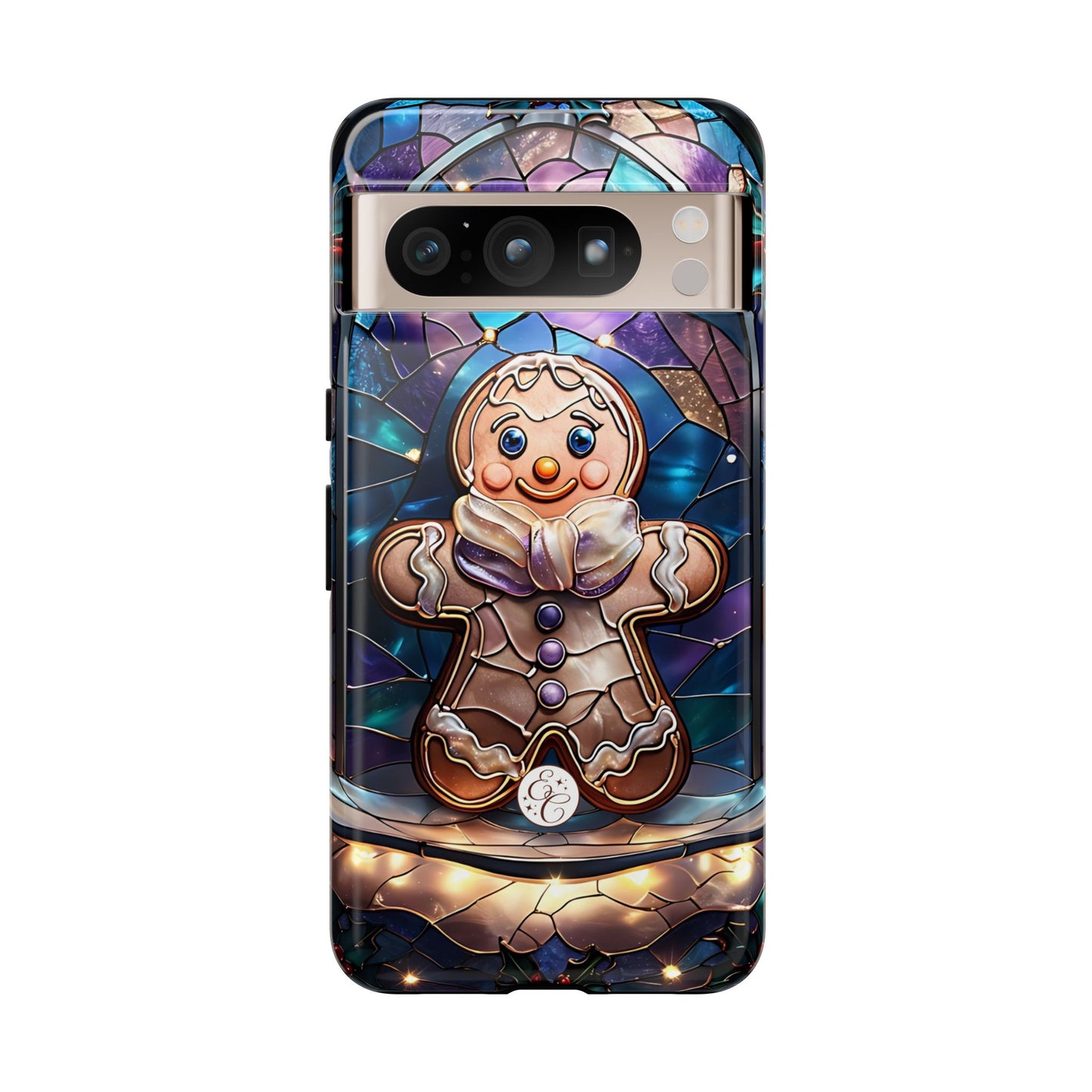 Gingerbread Man Stained Glass Tough Phone Case