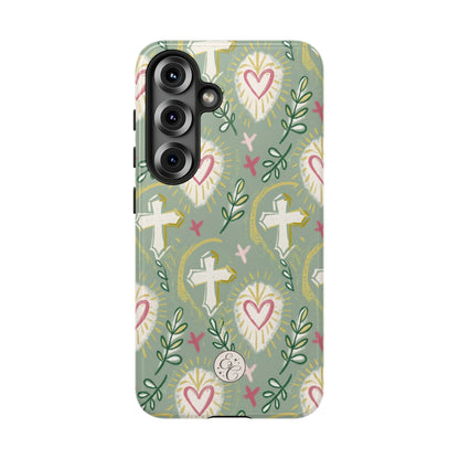 Christian Cross Boho Pattern Tough Phone Case