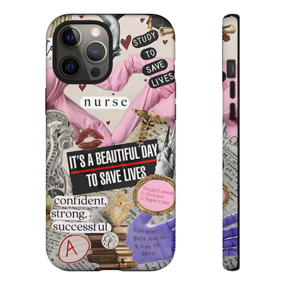 Nurse Inspirational Collage Tough Phone Case