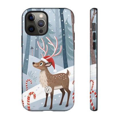 Reindeer in Winter Wonderland Tough Phone Case