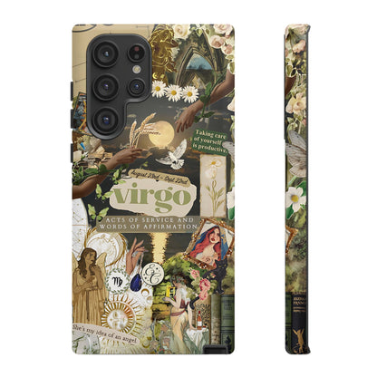 Virgo Vintage Zodiac Collage Tough Phone Case