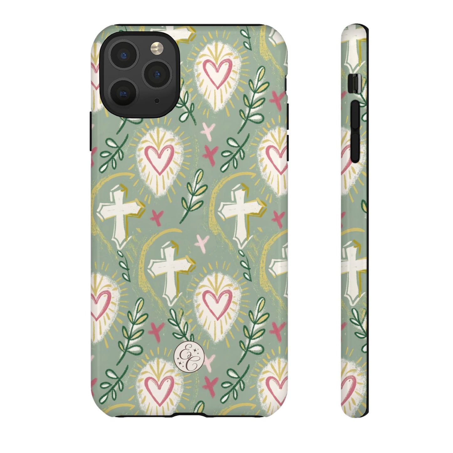 Christian Cross Boho Pattern Tough Phone Case