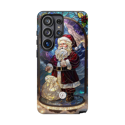 Santa Claus Stained Glass Phone Case