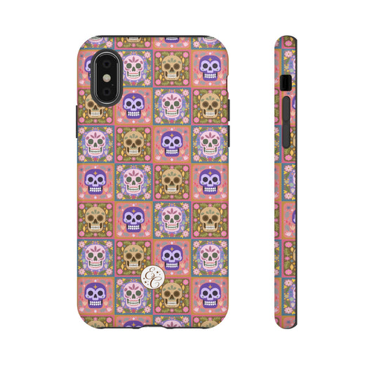 Sugar Skull Pattern Tough Phone Case