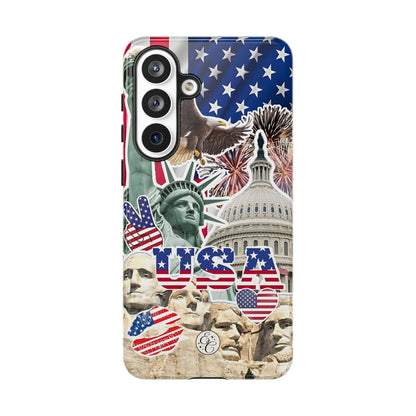 Patriotic USA Collage Tough Phone Case