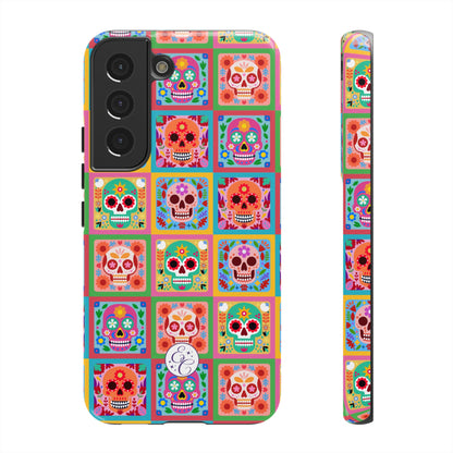Colorful Sugar Skull Pattern Tough Phone Case