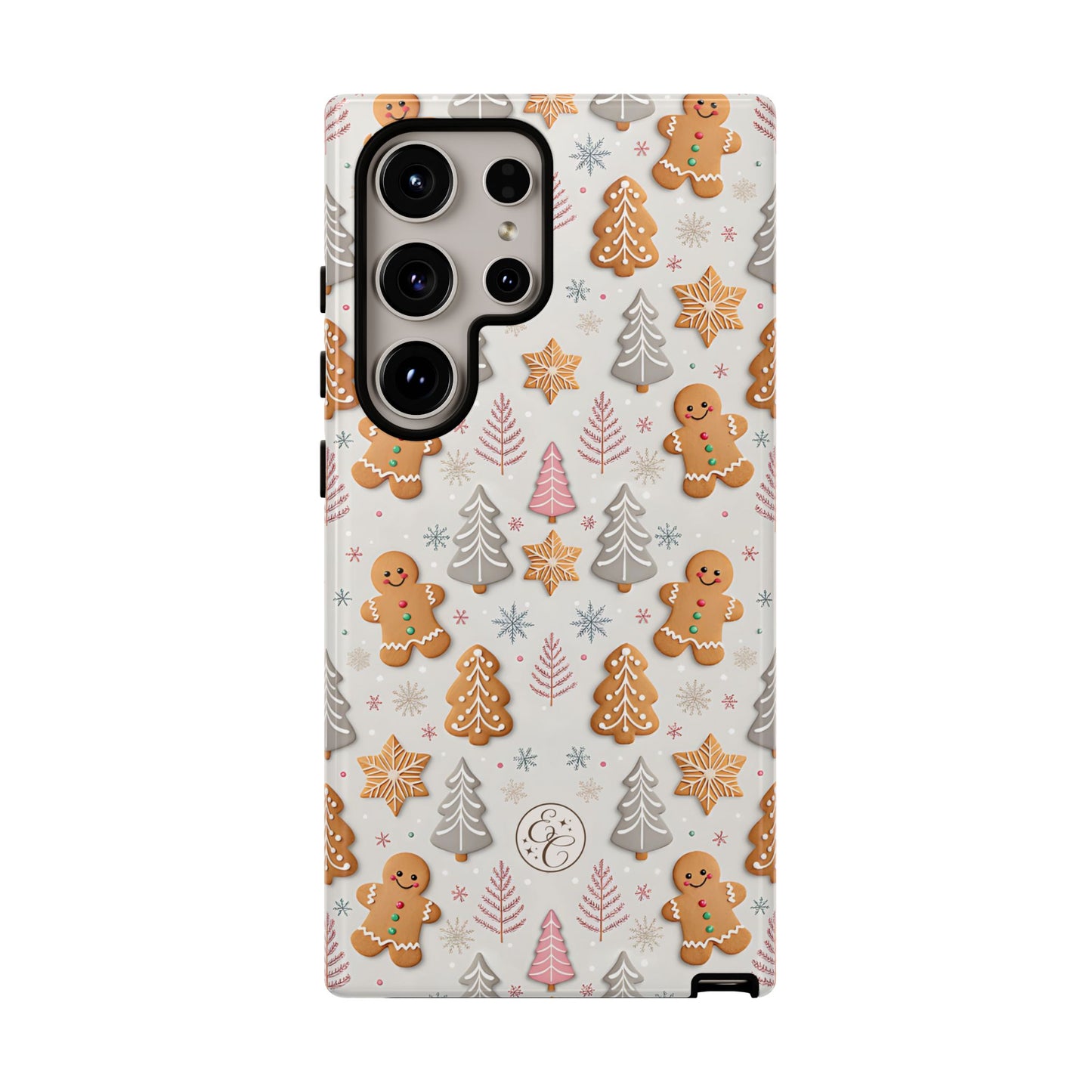 Christmas Gingerbread Man Pattern Tough Phone Case