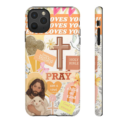 Christian Collage Tough Phone Case