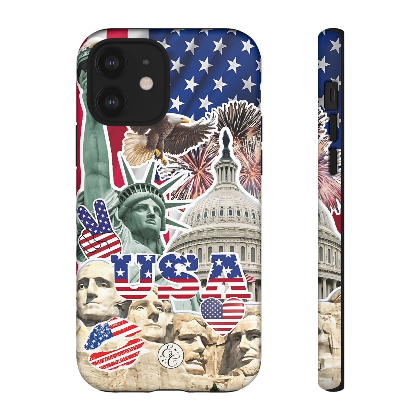 Patriotic USA Collage Tough Phone Case