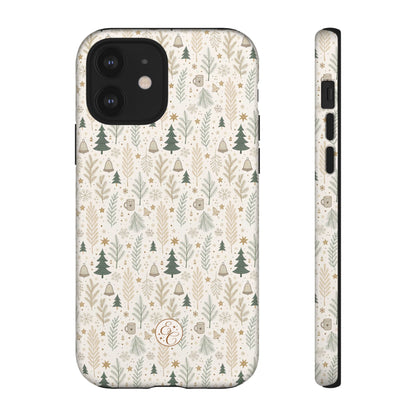 Boho Christmas Forest Tough Phone Case