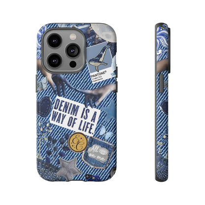 Denim Texture Tough Phone Case