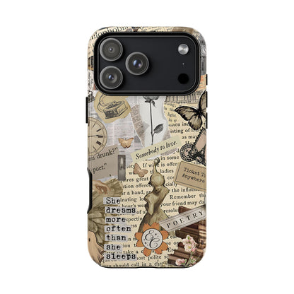 Library Romance Collage Tough Phone Case