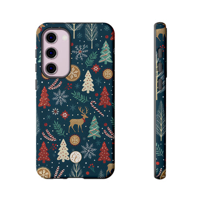 Christmas Holiday Pattern Tough Phone Case