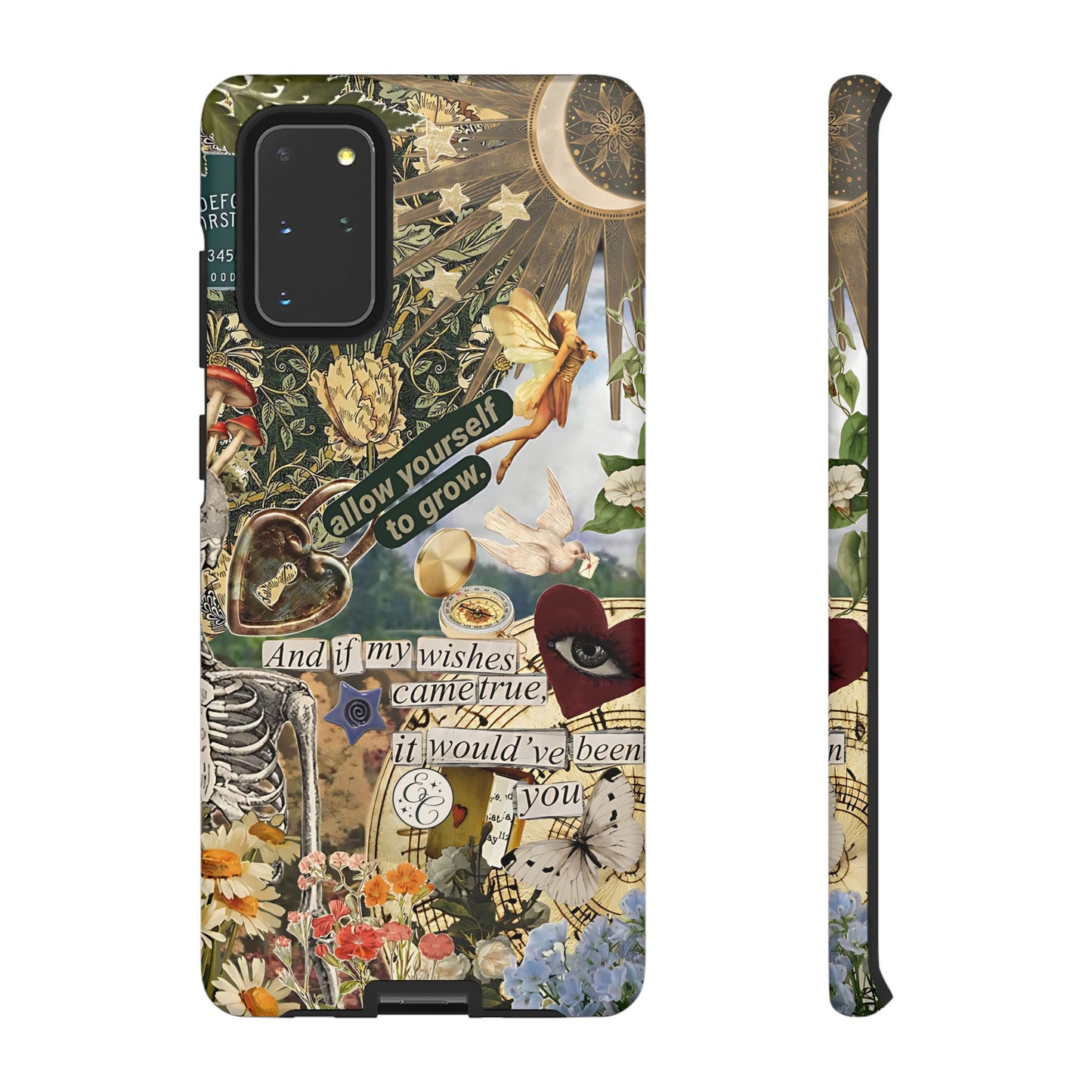 Vintage Cottage Collage Tough Phone Case