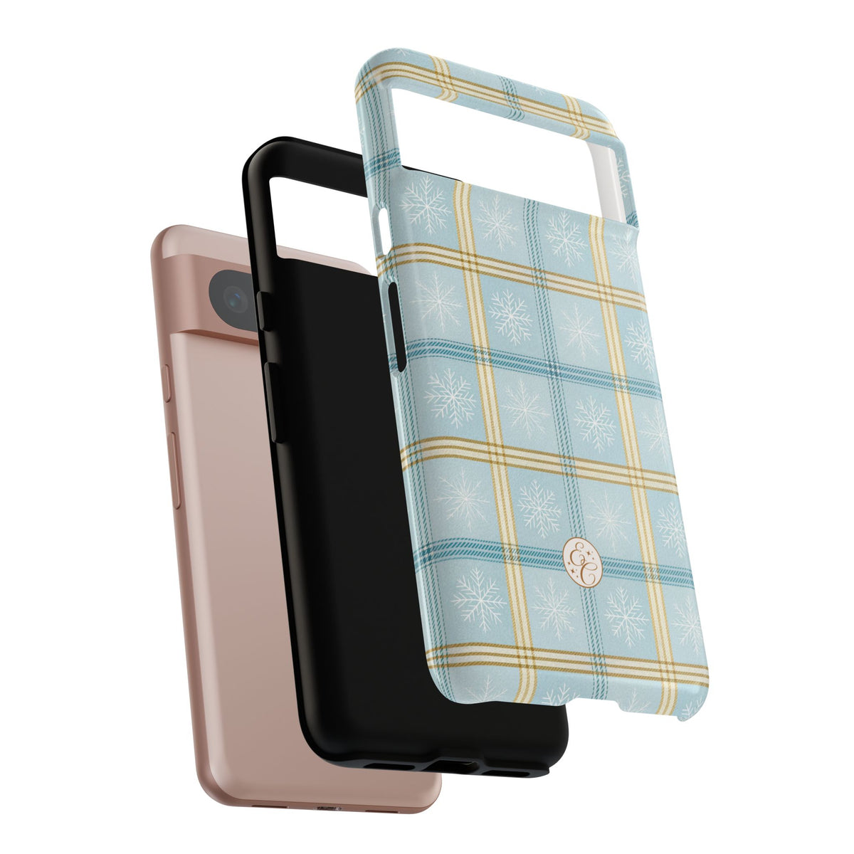 Blue Winter Plaid Phone Case
