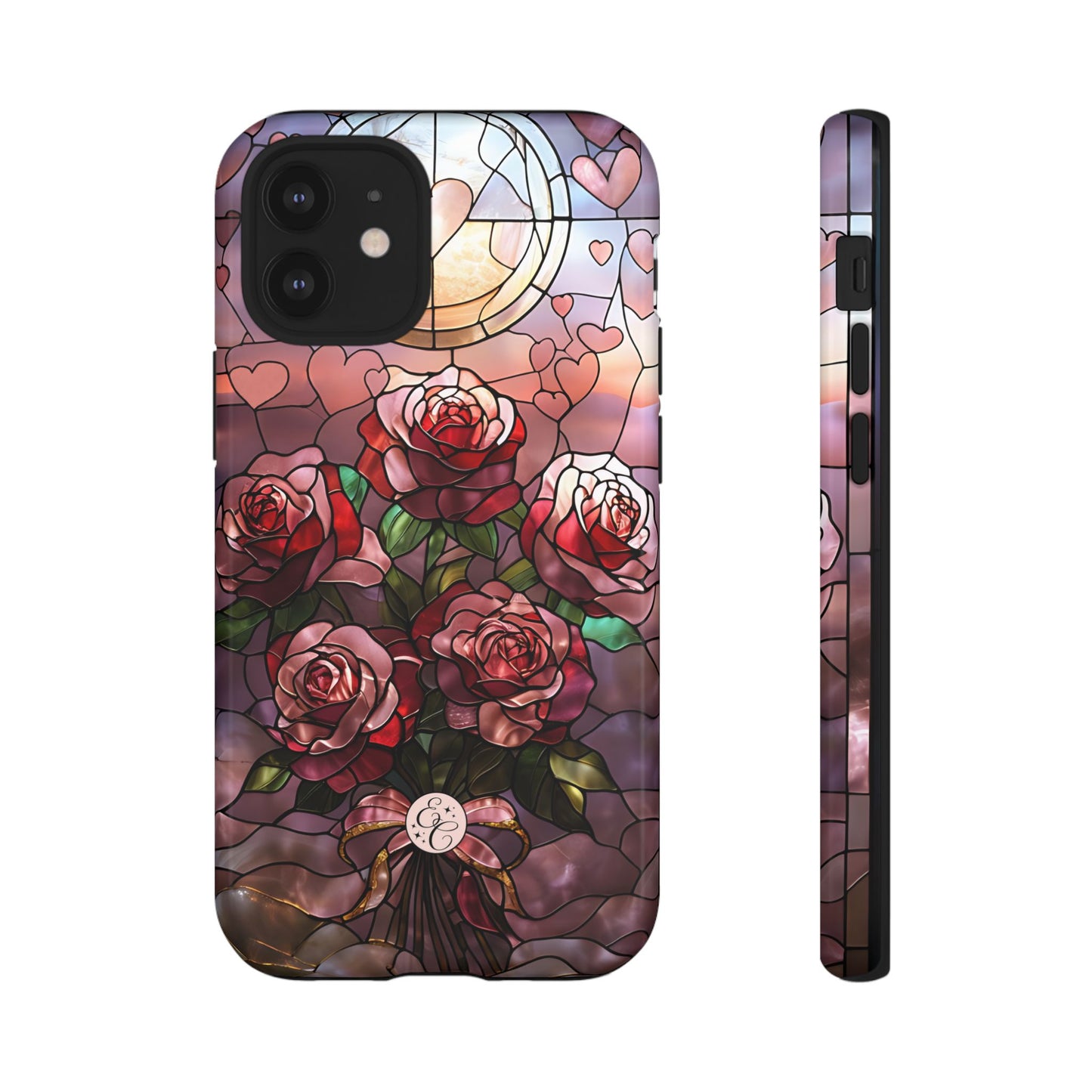 Bouquet of Roses Stained Glass Tough Phone Case