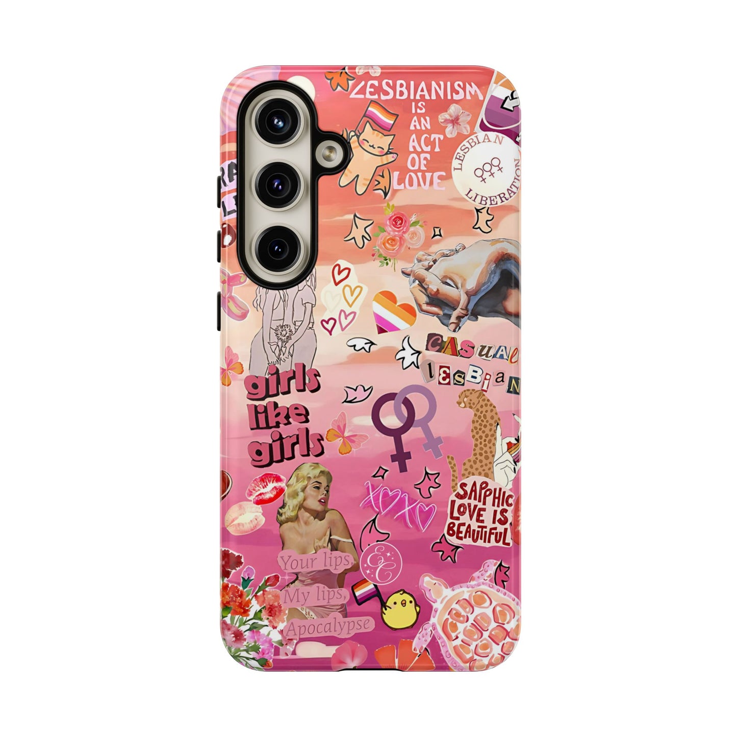 Lesbian Collage Tough Phone Case