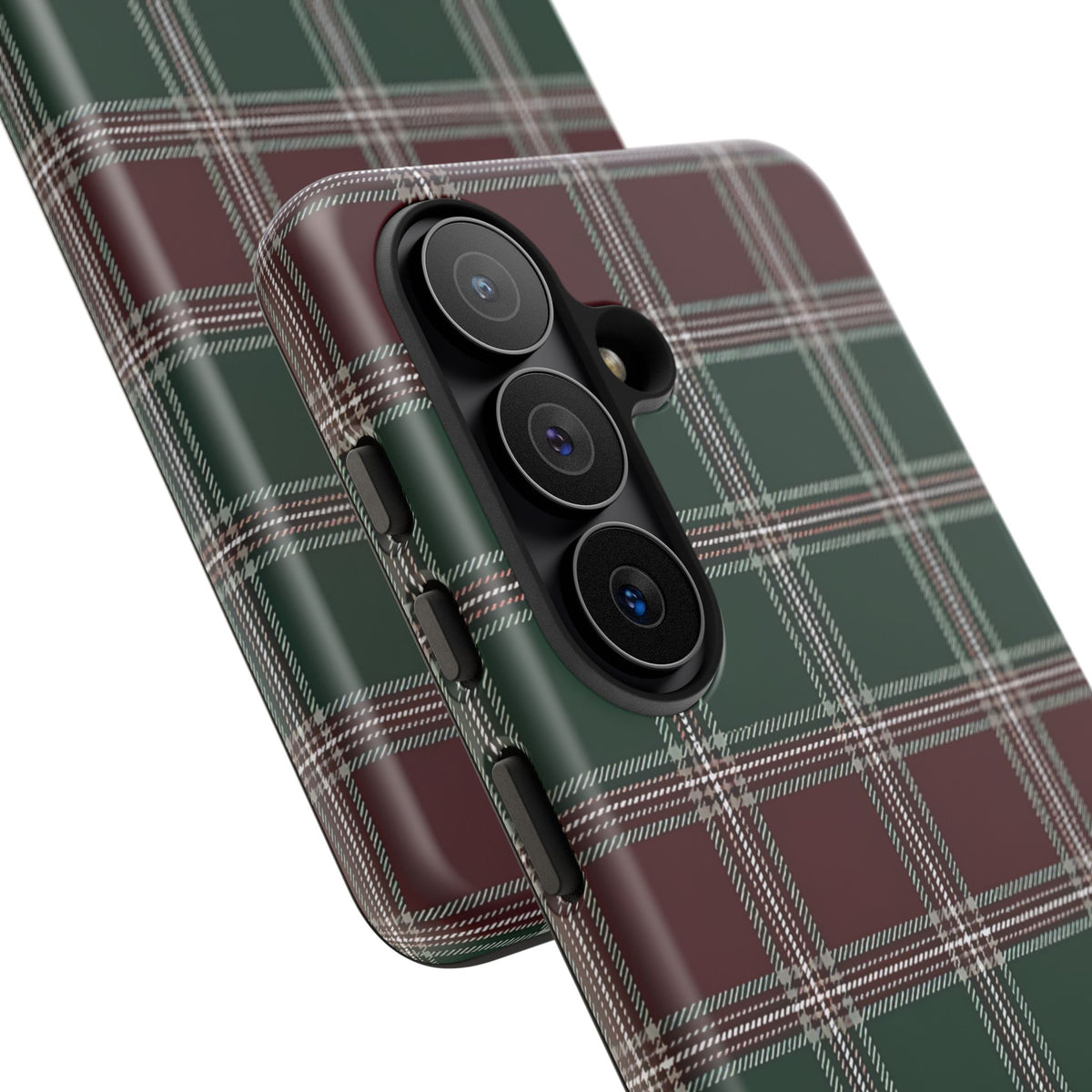 Green & Burgundy Plaid Christmas Phone Case