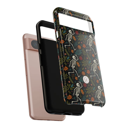 Halloween Boho Skeleton Pattern Tough Phone Case